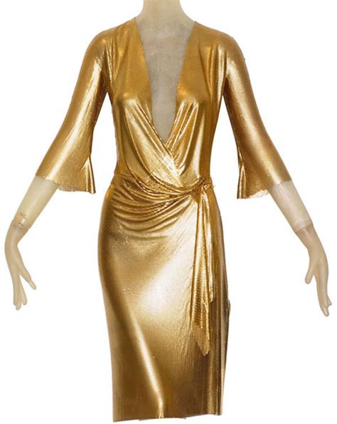 versace dress gold